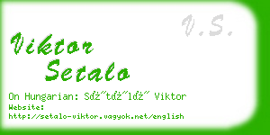 viktor setalo business card